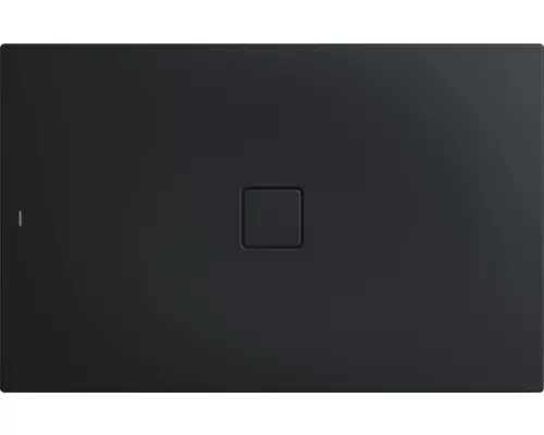 Extraflache Rechteck-Duschwanne Kaldewei Conoflat 100x140x3,2 cm grau warm mit Antirutschbeschichtung