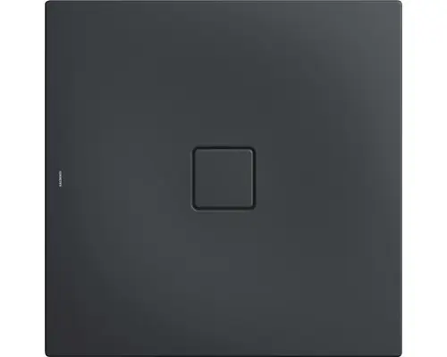 Extraflache Duschwanne Kaldewei Conoflat 90x90x3,2 cm grau cool mit Antirutschbeschichtung
