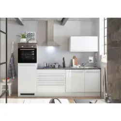 Küchenleerblock 260 cm in Weiß