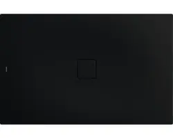Extraflache Rechteck-Duschwanne Kaldewei Conoflat 100x120x3,2 cm schwarz matt mit Antirutschbeschichtung