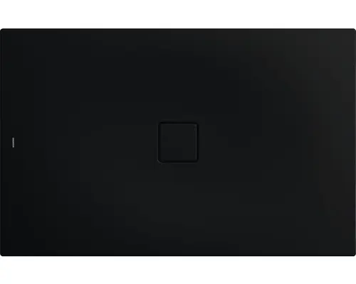 Extraflache Rechteck-Duschwanne Kaldewei Conoflat 100x120x3,2 cm schwarz matt mit Antirutschbeschichtung