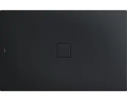 Extraflache Rechteck-Duschwanne Kaldewei Conoflat 100x180x3,2 cm grau warm mit Antirutschbeschichtung
