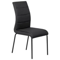 Stuhl in Stahl Lederlook