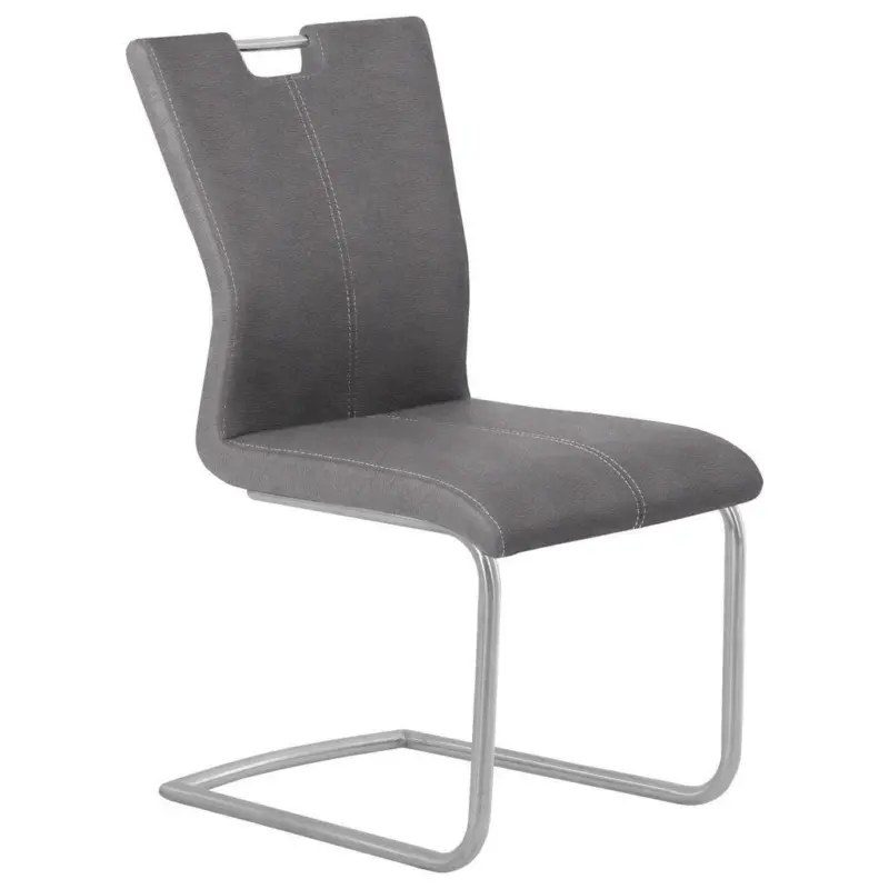 Schwingstuhl in Edelstahl Mikrofaser