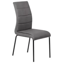 Stuhl in Stahl Mikrofaser