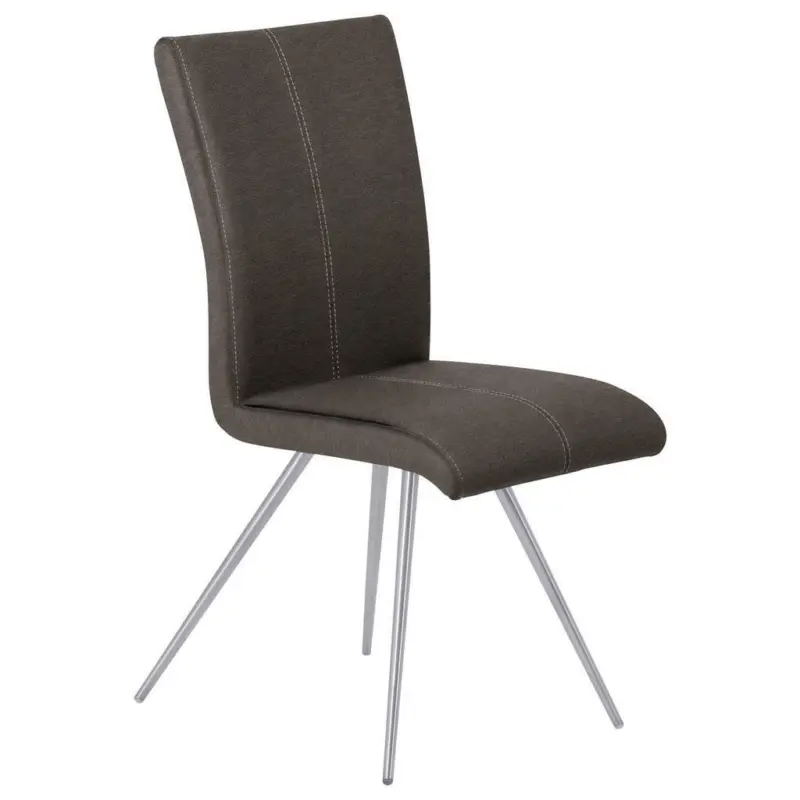 Stuhl in Edelstahl Mikrofaser