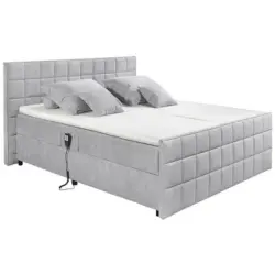 Polsterbett 180/200 cm in Hellgrau