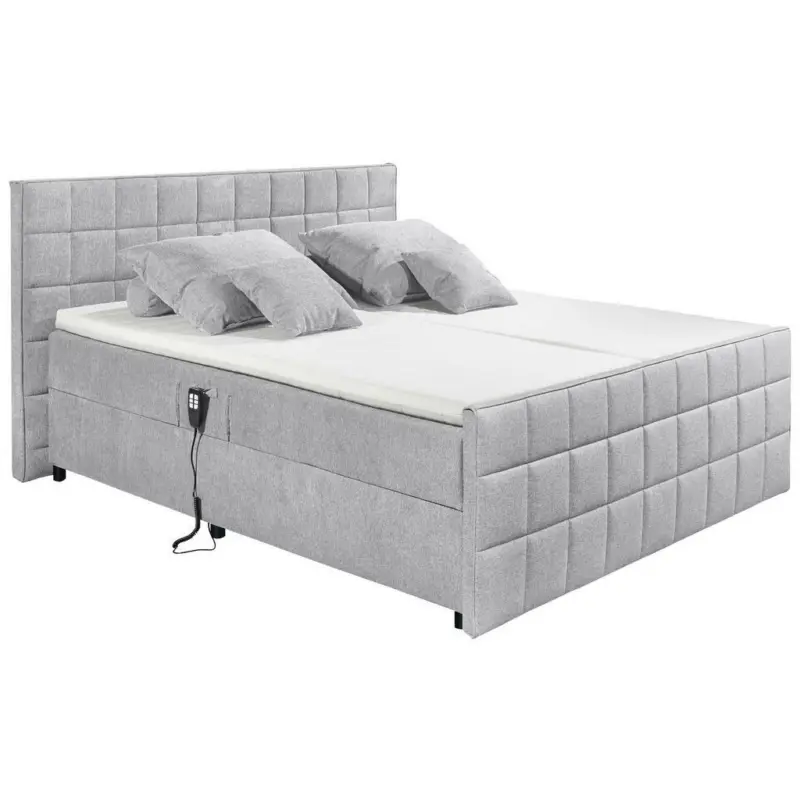 Polsterbett 180/200 cm in Hellgrau