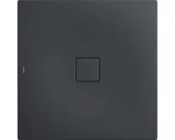 Extraflache Duschwanne Kaldewei Conoflat 120x120x3,2 cm grau cool mit Antirutschbeschichtung
