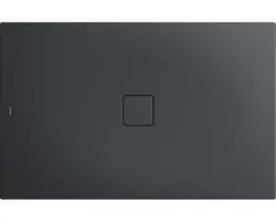 Extraflache Rechteck-Duschwanne Kaldewei Conoflat 100x150x3,2 cm grau cool glatt
