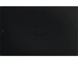 Extraflache Rechteck-Duschwanne Kaldewei Conoflat 100x150x3,2 cm schwarz matt mit Antirutschbeschichtung