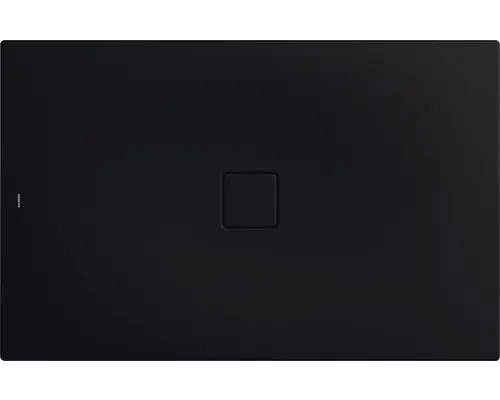 Extraflache Rechteck-Duschwanne Kaldewei Conoflat 100x150x3,2 cm schwarz matt mit Antirutschbeschichtung