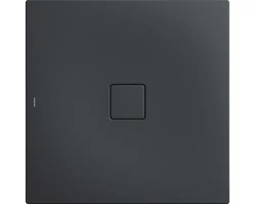 Extraflache Duschwanne Kaldewei Conoflat 120x120x3,2 cm grau cool glatt