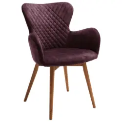 Armlehnstuhl in Velours