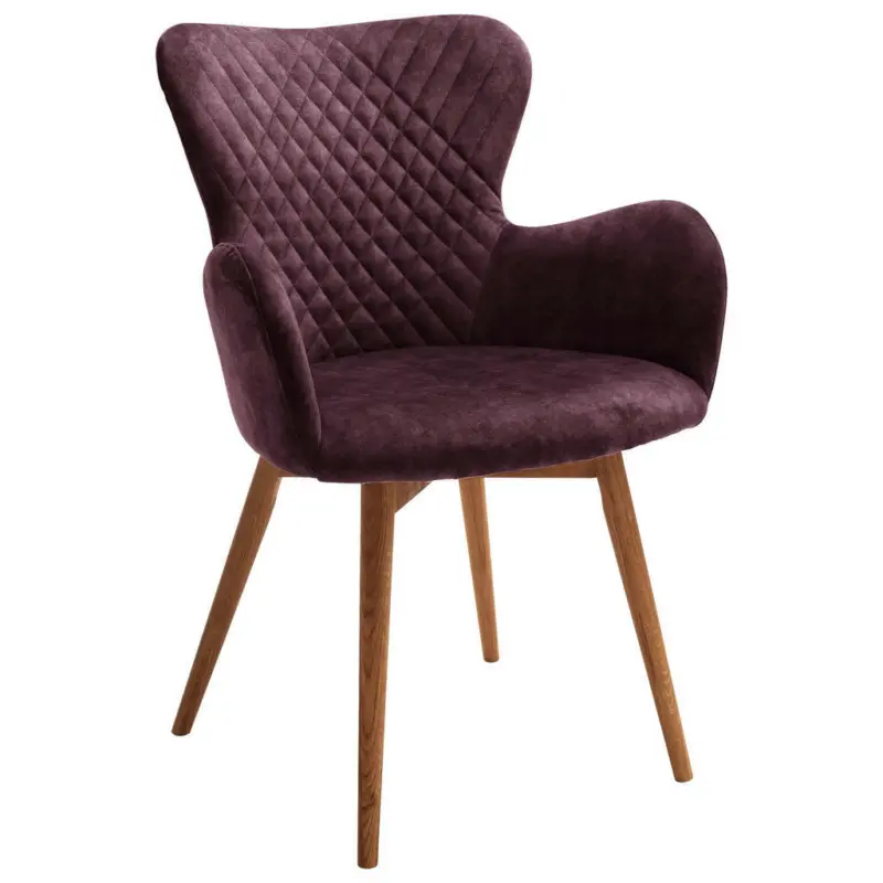 Armlehnstuhl in Velours