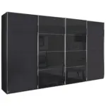 XXXLutz Lauterach - Ihr Möbelhaus bei Bregenz Schwebetürenschrank in Graphitfarben, Schwarz