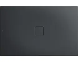 Extraflache Rechteck-Duschwanne Kaldewei Conoflat 90x120x3,2 cm grau cool glatt