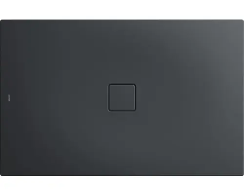 Extraflache Rechteck-Duschwanne Kaldewei Conoflat 90x120x3,2 cm grau cool glatt