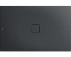Extraflache Rechteck-Duschwanne Kaldewei Conoflat 90x110x3,2 cm grau cool glatt