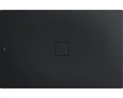 Extraflache Rechteck-Duschwanne Kaldewei Conoflat 90x100x3,2 cm grau warm mit Antirutschbeschichtung