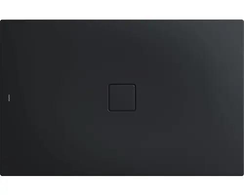 Extraflache Rechteck-Duschwanne Kaldewei Conoflat 90x100x3,2 cm grau warm mit Antirutschbeschichtung