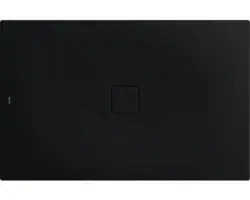 Extraflache Rechteck-Duschwanne Kaldewei Conoflat 90x120x3,2 cm schwarz matt mit Antirutschbeschichtung