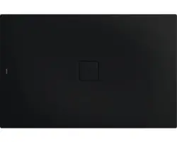 Extraflache Rechteck-Duschwanne Kaldewei Conoflat 90x110x3,2 cm schwarz matt mit Antirutschbeschichtung