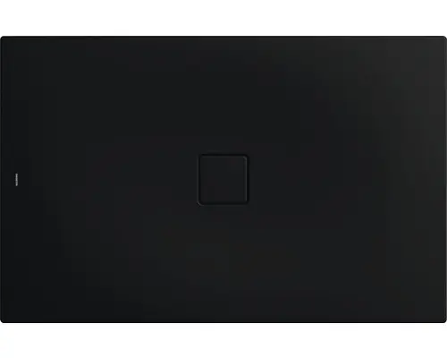 Extraflache Rechteck-Duschwanne Kaldewei Conoflat 90x110x3,2 cm schwarz matt mit Antirutschbeschichtung