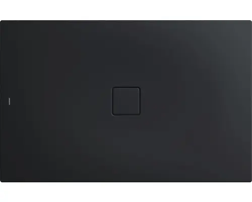 Extraflache Rechteck-Duschwanne Kaldewei Conoflat 90x110x3,2 cm grau warm glatt