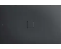 Extraflache Rechteck-Duschwanne Kaldewei Conoflat 90x140x3,2 cm grau cool glatt
