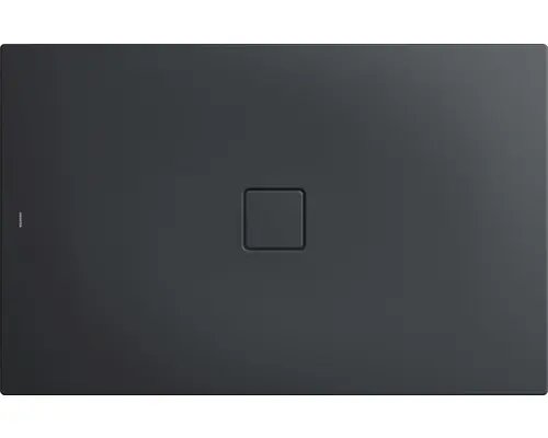 Extraflache Rechteck-Duschwanne Kaldewei Conoflat 90x140x3,2 cm grau cool glatt