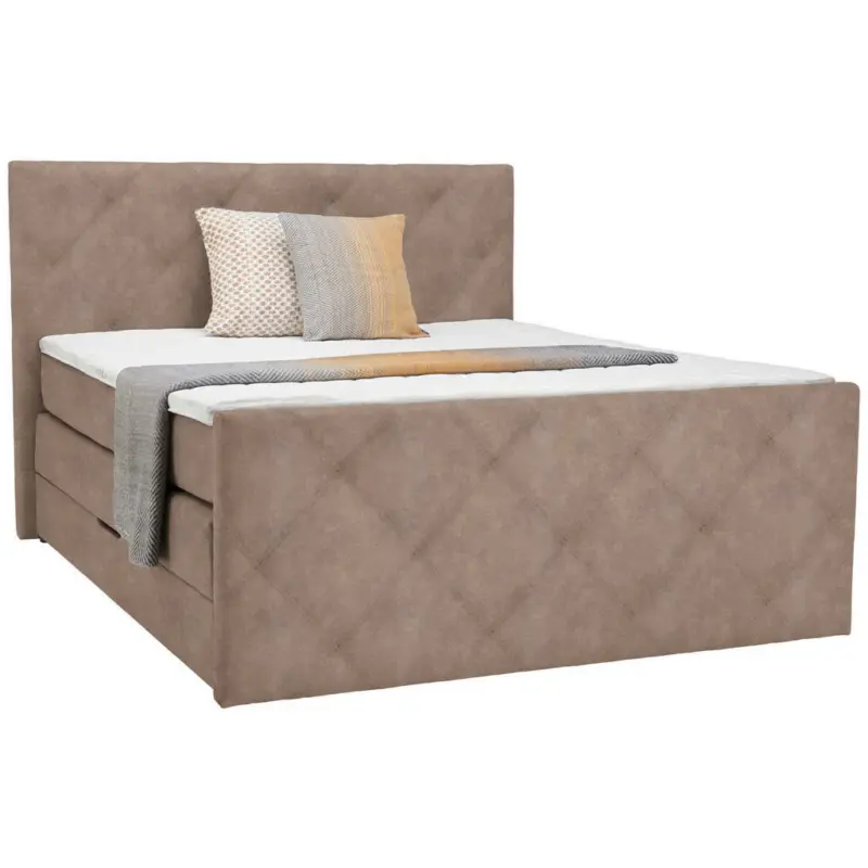 Boxspringbett 140/200 cm in Braun
