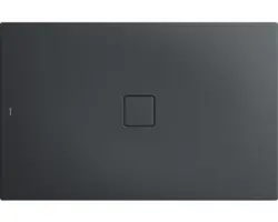 Extraflache Rechteck-Duschwanne Kaldewei Conoflat 100x140x3,2 cm grau cool glatt