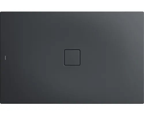 Extraflache Rechteck-Duschwanne Kaldewei Conoflat 100x140x3,2 cm grau cool glatt