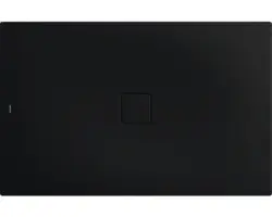 Extraflache Rechteck-Duschwanne Kaldewei Conoflat 90x160x3,2 cm schwarz matt mit Antirutschbeschichtung
