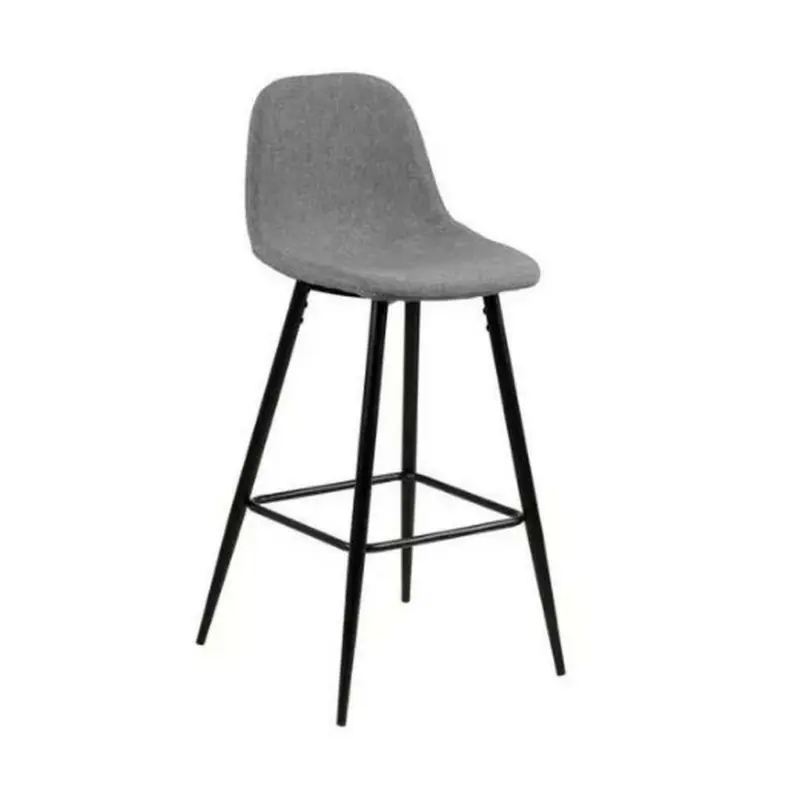 Barhocker in Schwarz, Hellgrau