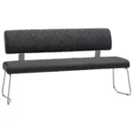 XXXLutz Lauterach - Ihr M&ouml;belhaus bei Bregenz Sitzbank in Metall, Textil Schwarz, Edelstahlfarben
