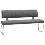 XXXLutz Lauterach - Ihr M&ouml;belhaus bei Bregenz Sitzbank in Metall, Textil Edelstahlfarben, Dunkelgrau