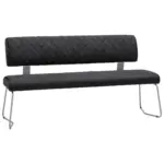 XXXLutz Lauterach - Ihr M&ouml;belhaus bei Bregenz Sitzbank in Metall, Textil Schwarz, Edelstahlfarben