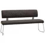 XXXLutz Lauterach - Ihr M&ouml;belhaus bei Bregenz Sitzbank in Metall, Textil Braun, Edelstahlfarben