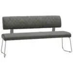 XXXLutz Lauterach - Ihr Möbelhaus bei Bregenz Sitzbank in Metall, Textil Grau, Edelstahlfarben