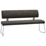 XXXLutz Lauterach - Ihr M&ouml;belhaus bei Bregenz Sitzbank in Metall, Textil Braun, Edelstahlfarben