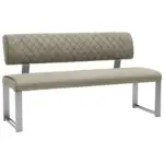 XXXLutz Lauterach - Ihr Möbelhaus bei Bregenz Sitzbank 140/87,5/62 cm in Taupe, Edelstahlfarben