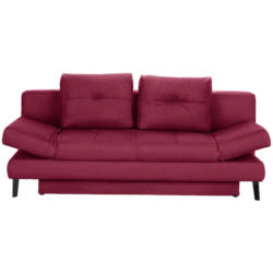 Schlafsofa in Flachgewebe Rot