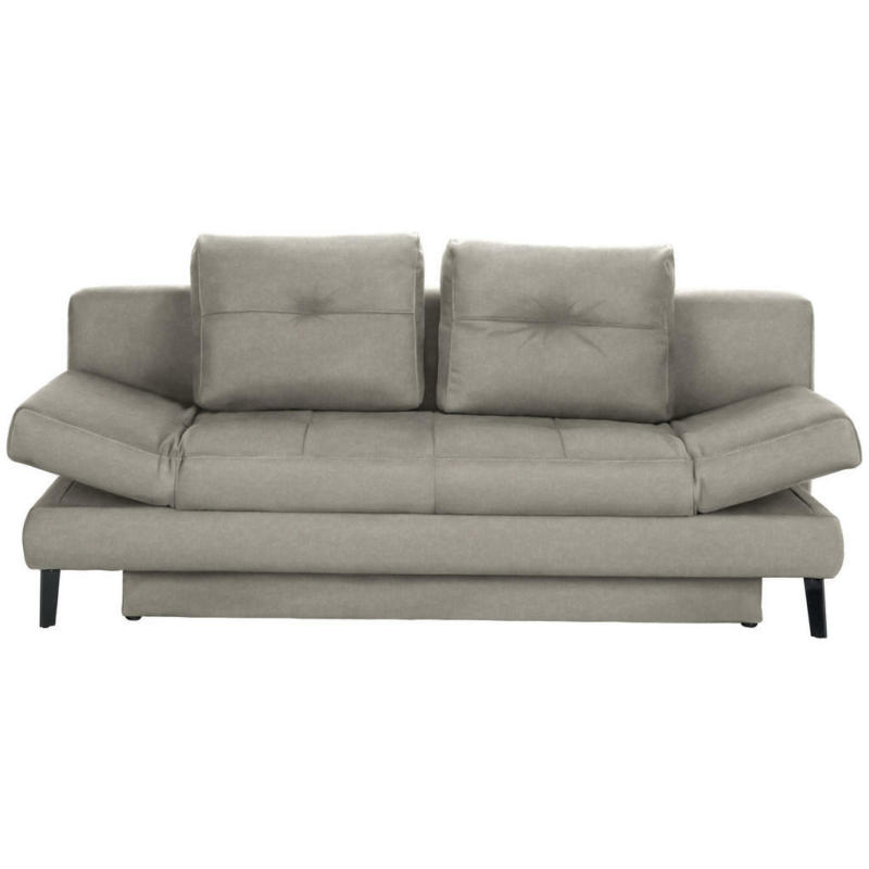 Schlafsofa in Flachgewebe Taupe