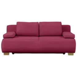 Boxspringsofa in Webstoff Rot