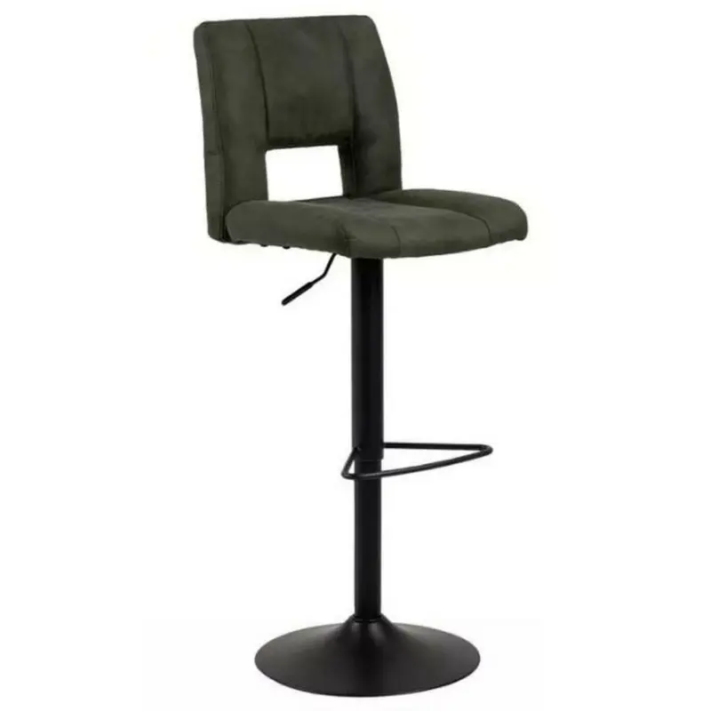 Barhocker in Schwarz, Olivgrün