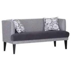 Sitzbank 170/83/70 cm in Grau, Schwarz, Weiß
