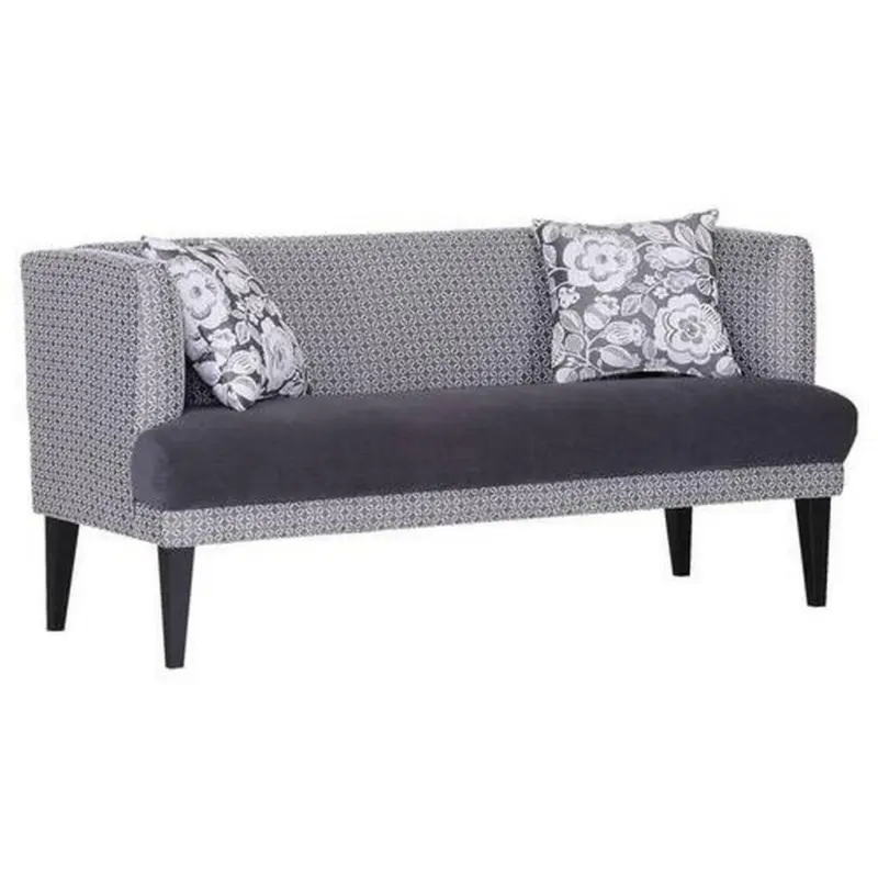 Sitzbank 170/83/70 cm in Grau, Schwarz, Weiß