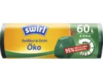 Hornbach Öko-Müllbeutel mit Zuziehband Swirl® 60 l 8 Stk. grün